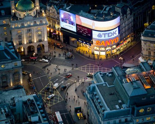 london picadilly circus filming location