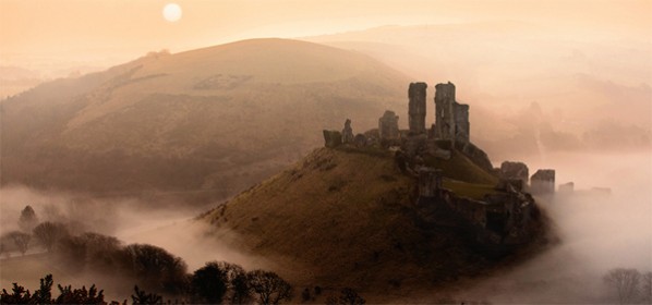 UK Castles Filming - Corfe Castle