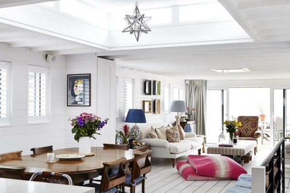 Stunning Houseboat Interior on the River Thames