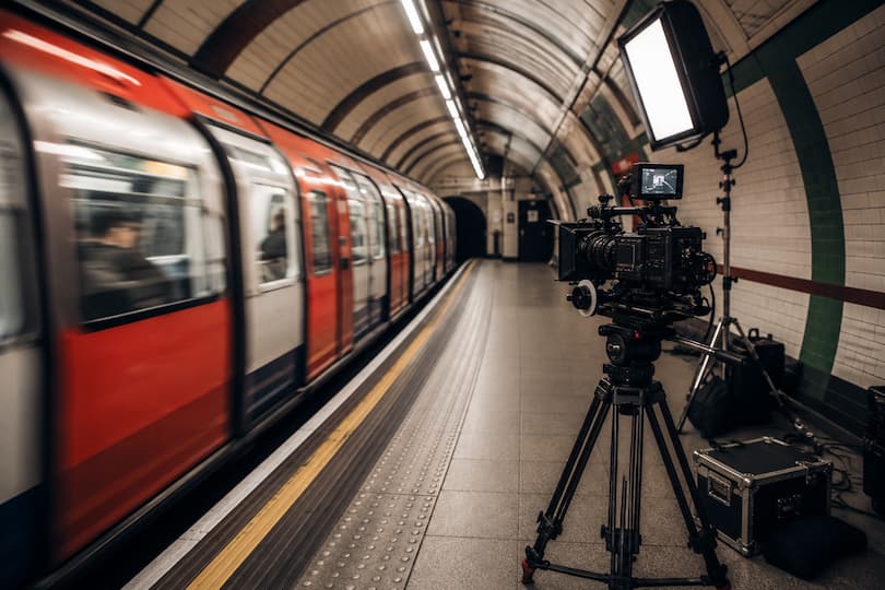 Filming on the London Underground