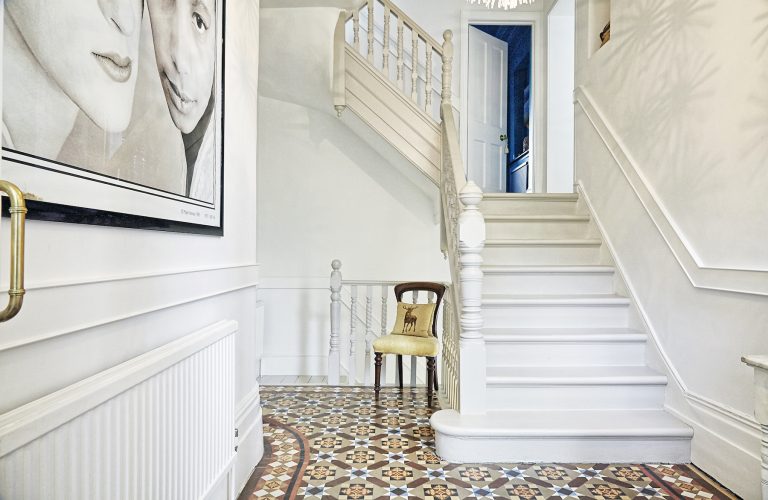 Coolhurst N8 - patterned tiled floor - london houses - shootfactory location