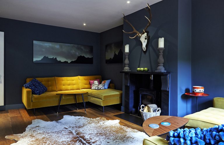 Coolhurst N8 - mustard yellow sofa - london houses - shootfactory location