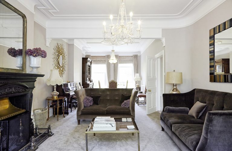 Coolhurst N8 - dark grey sofa - london houses - shootfactory location
