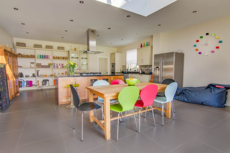 Esher KT10 - coloured dining chairs - london houses - shootfactory location