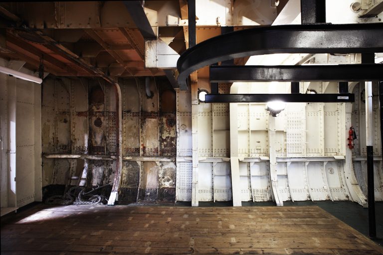 Lightship E16 - exposed walls of the ship - quirky - shootfactory location
