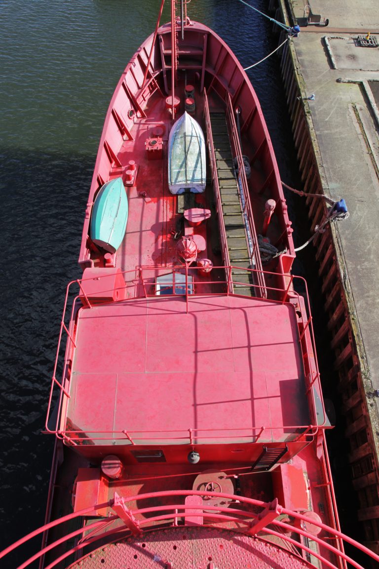 Lightship E16 - brids eye view of ship deck - quirky - shootfactory location
