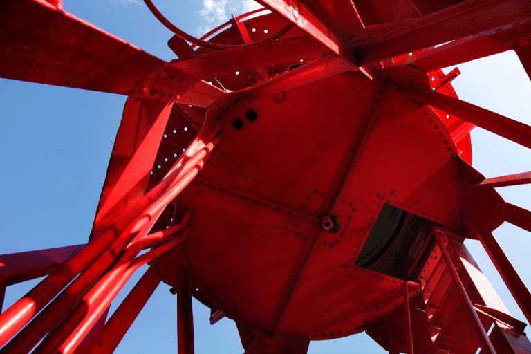 Lightship E16 - red painted framework - quirky - shootfactory location