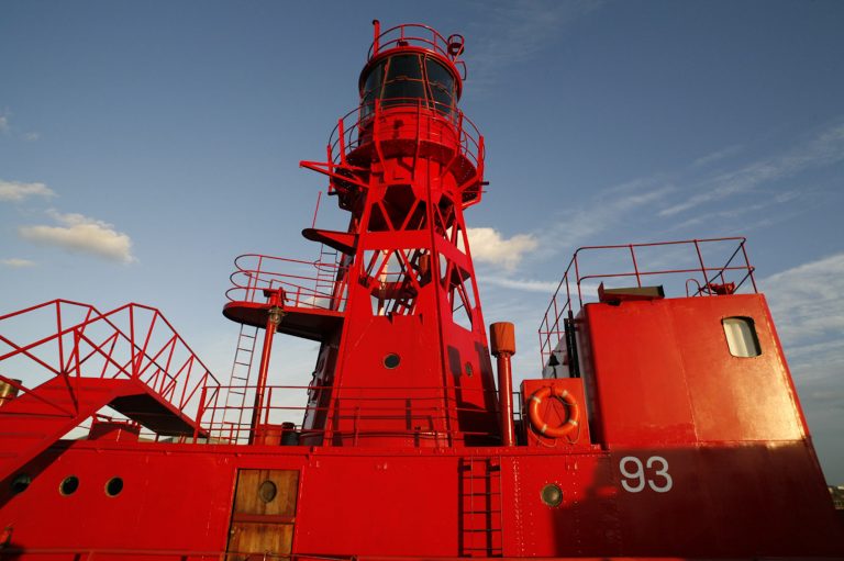Lightship E16 - red painted ship - quirky - shootfactory location
