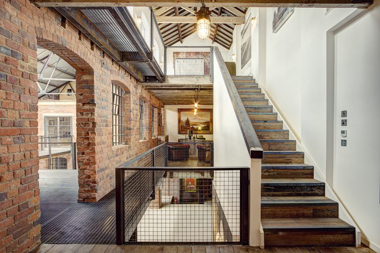 Compound B3 - staircase to top floor - other uk houses - shootfactory location