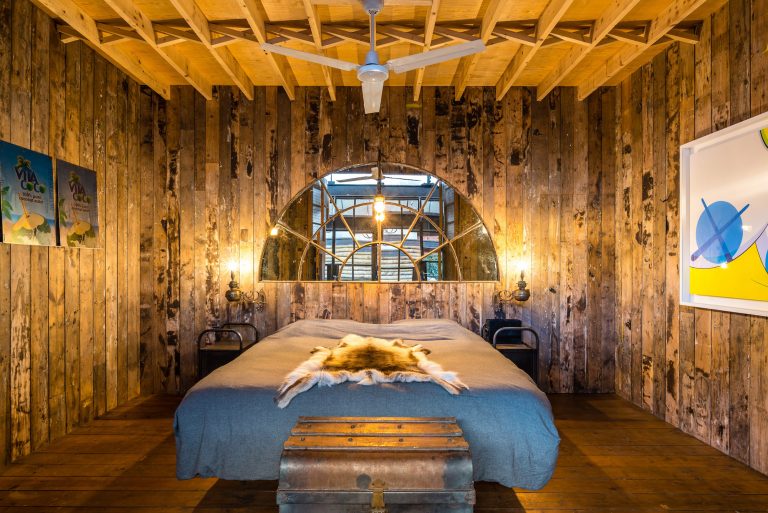 Compound B3 - wood clad bedroom - other uk houses - shootfactory location