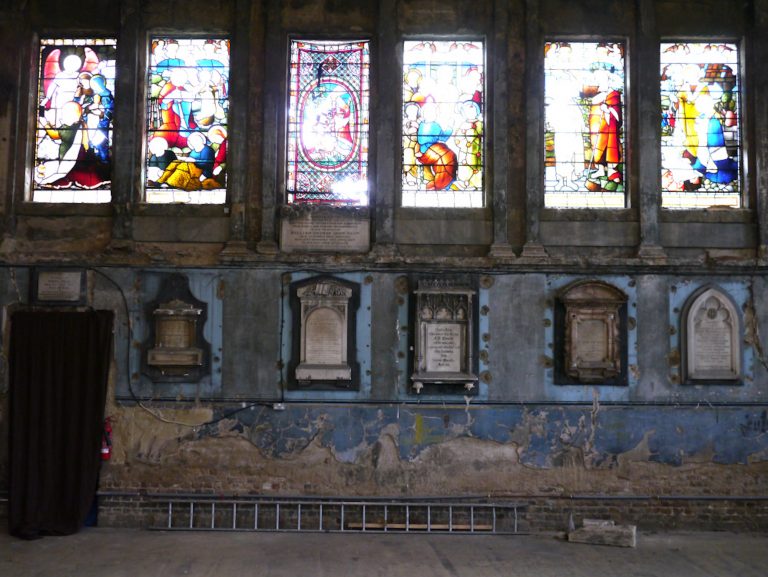 Chapel SE15 - stained glass windows - quirky - shootfactory location