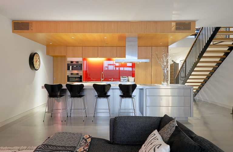 Hurst N6 - black bar stools - london houses - shootfactory location