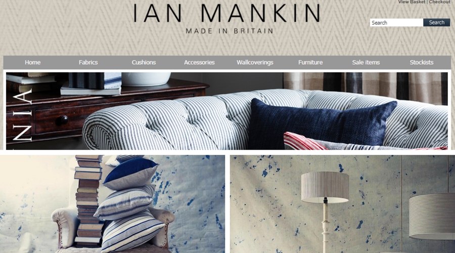 Designer Fabric Photo Shoot for Ian Mankin