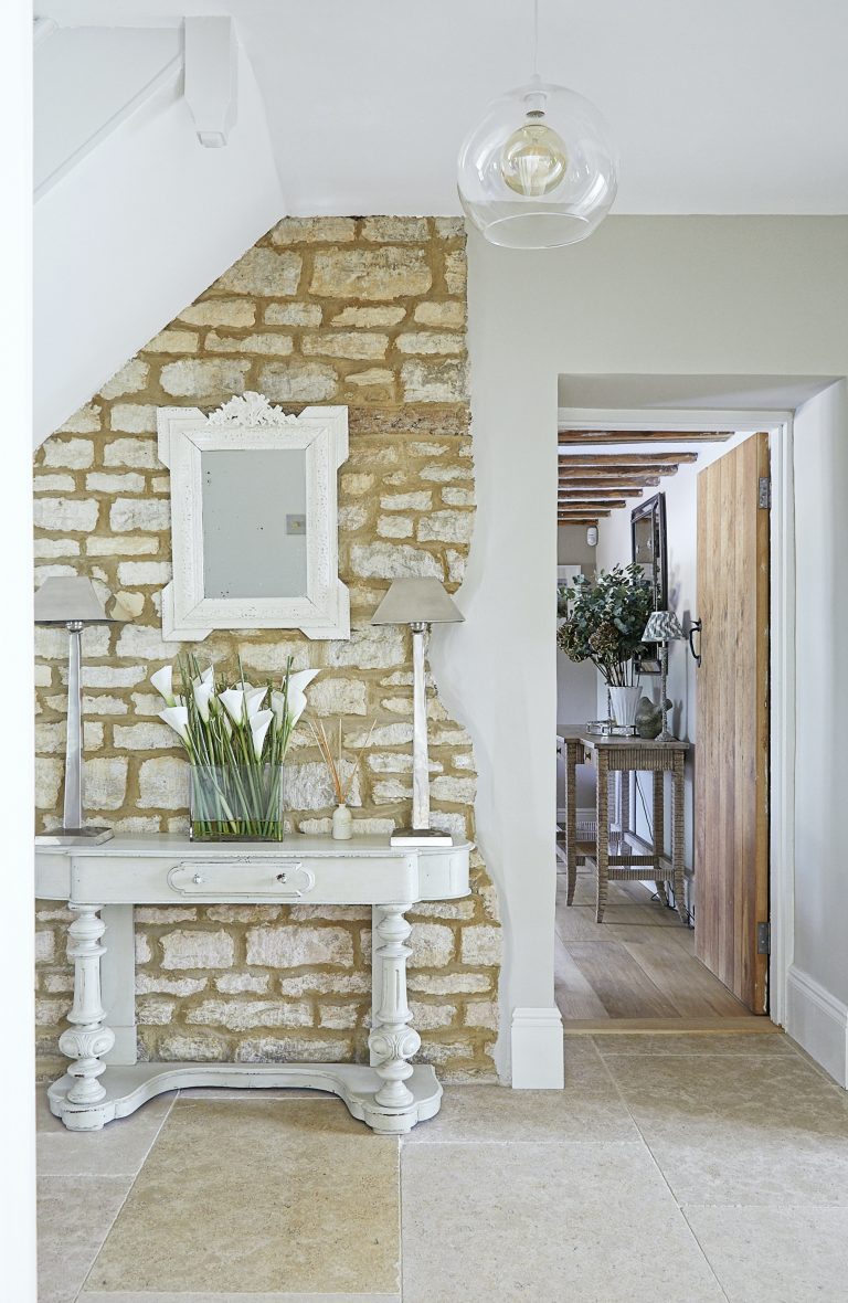 Wisteria House entrance hall with view through to reception two.