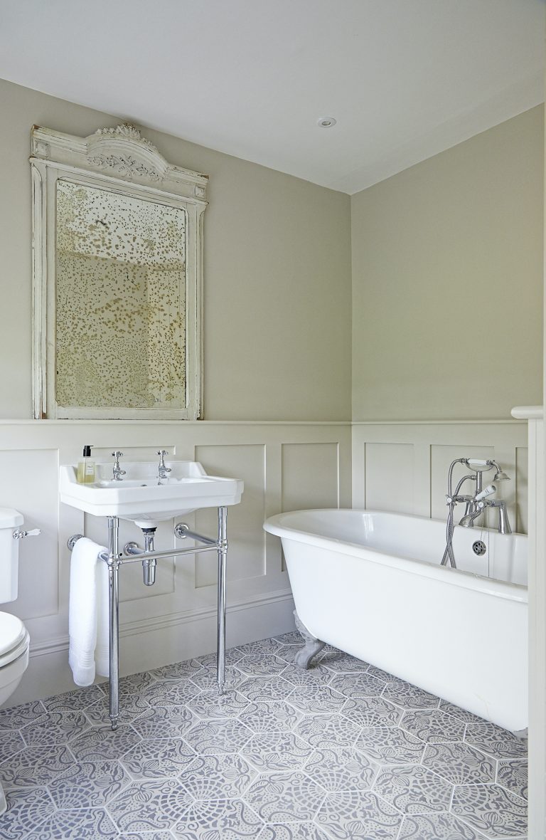 Wisteria House master bedroom en-suite bathroom with freestanding bath
