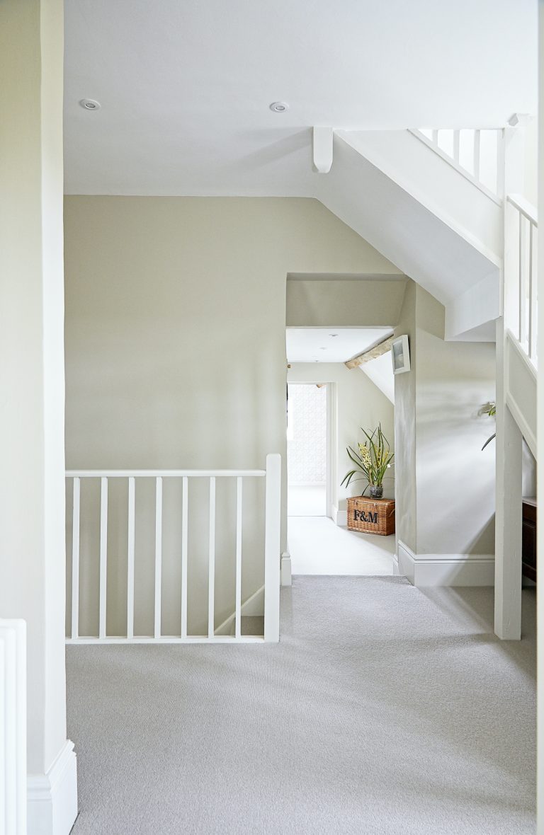 Wisteria house landing with neutral walls and carpeted floor