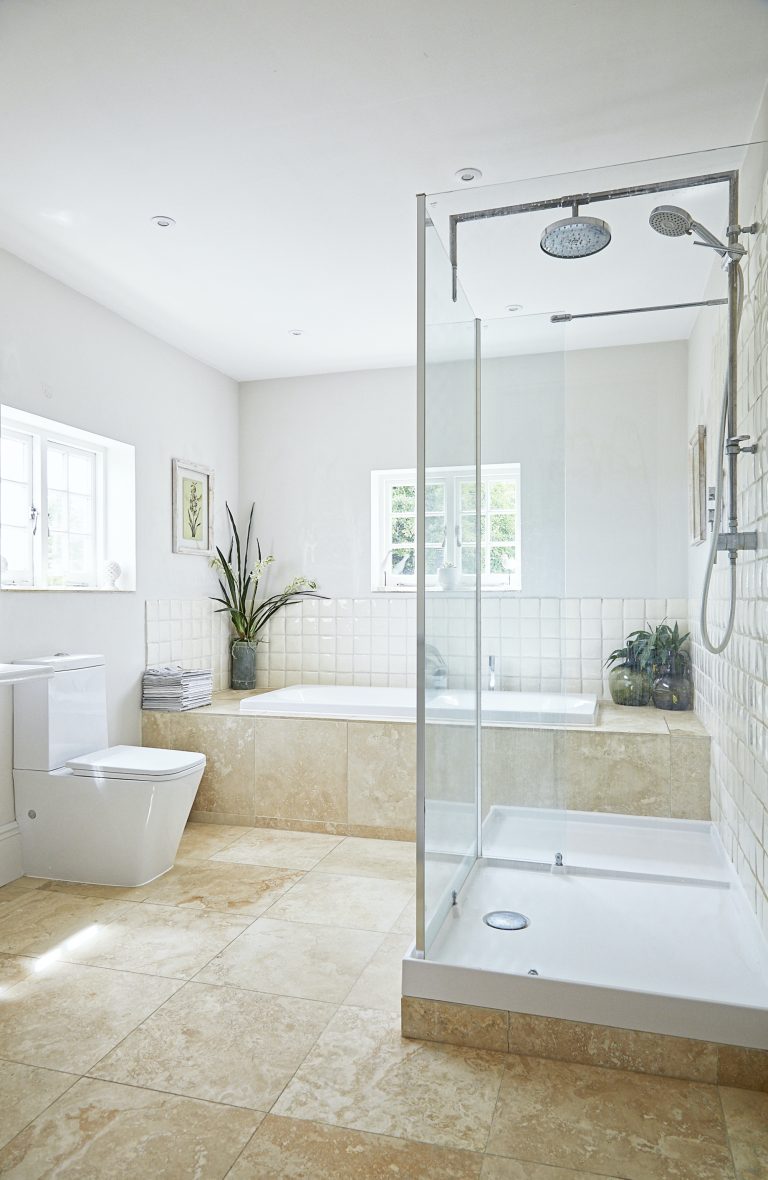 Wisteria House main bathroom with shower