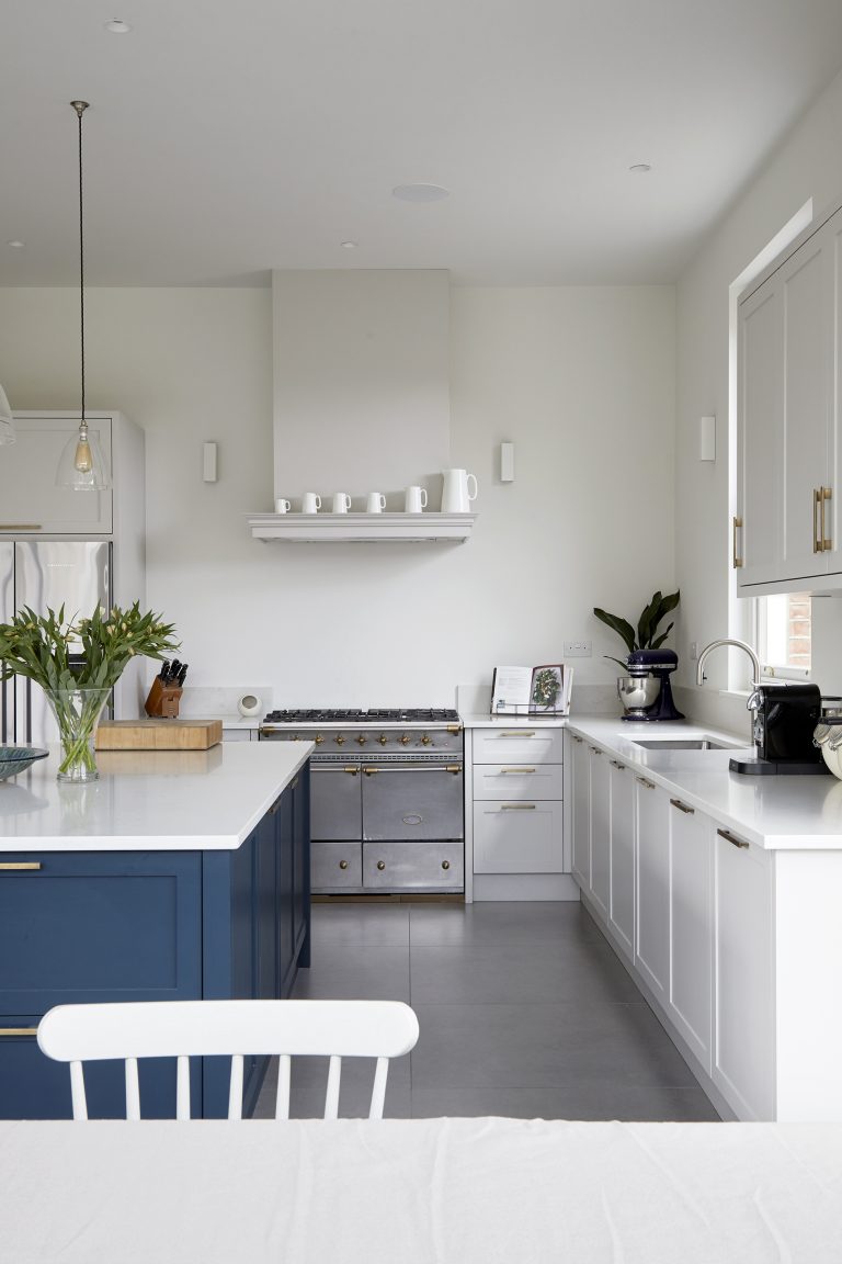 Large kitchen with stainless steel range - Melrose SW18 - Shootfactory - London Location House